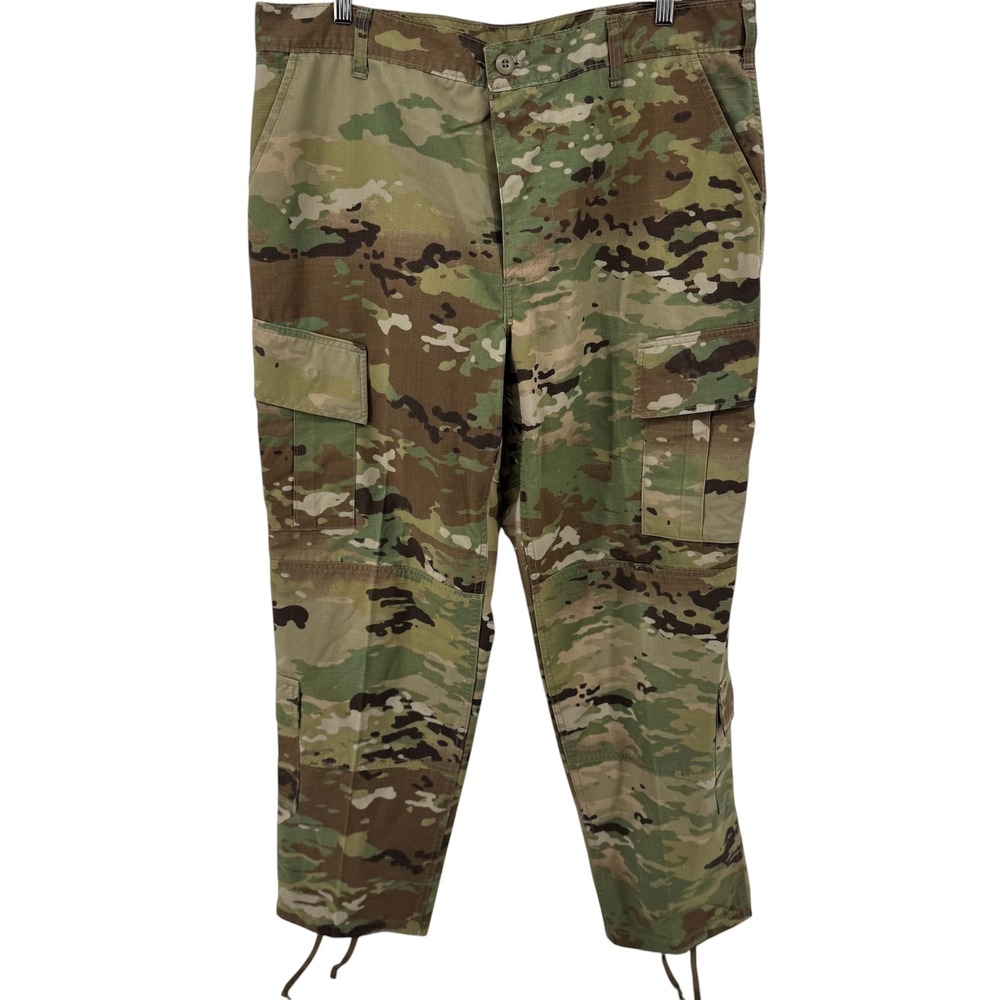 Military Cargo Pants Mens Large Regular 39x32 Green OCP Multicam ACU Army